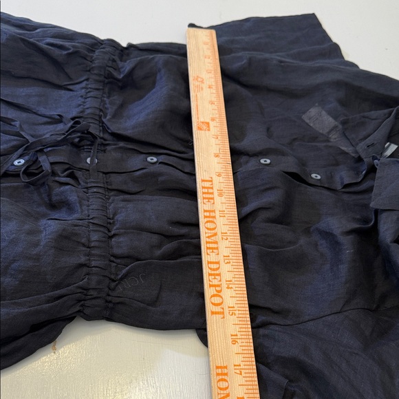 J. Crew Black Button-Front Maxi Shirt Dress - Picture 7 of 10